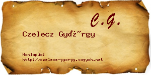 Czelecz György névjegykártya